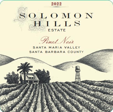 2022 Solomon Hills Estate Pinot Noir front label
